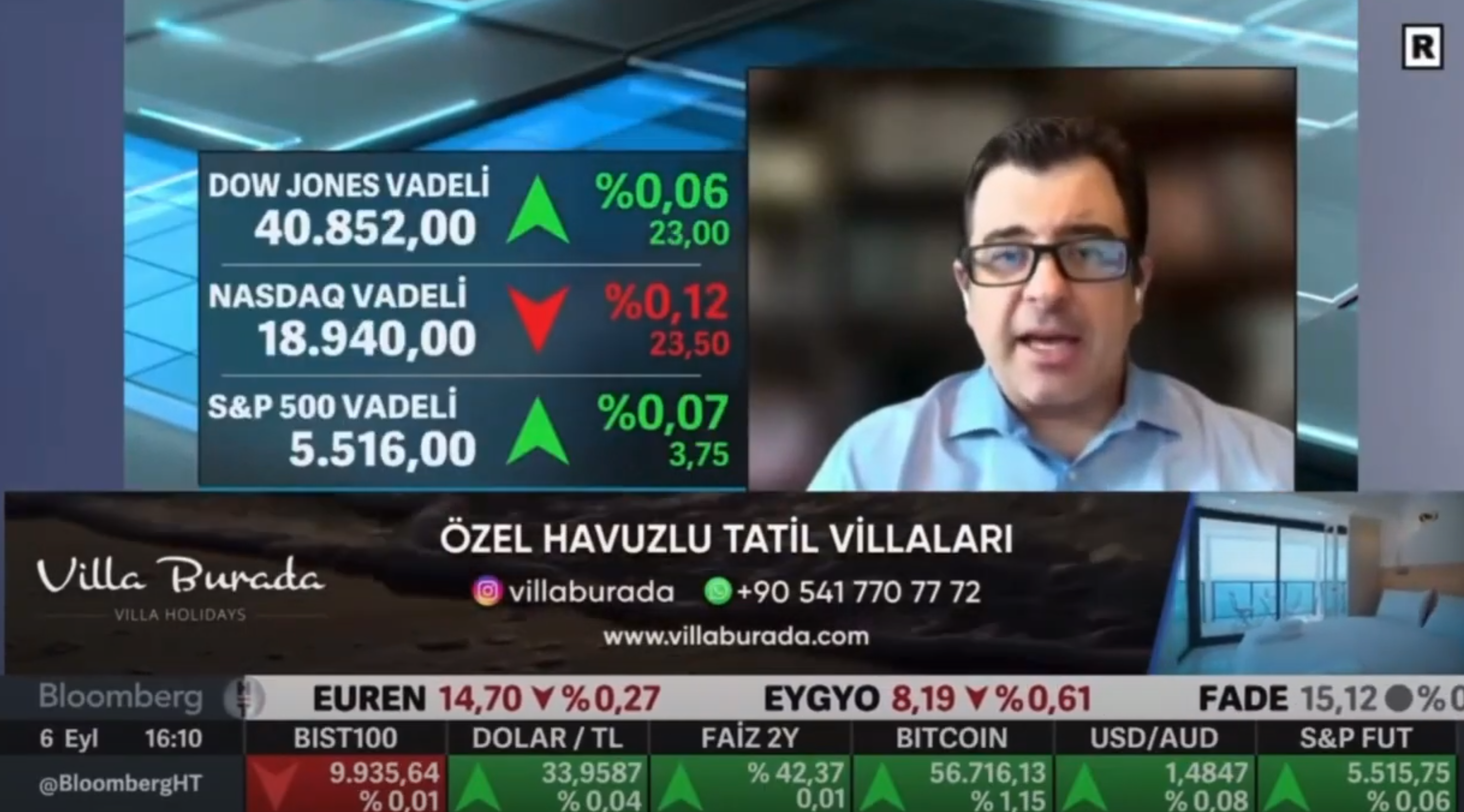 Bloomberg HT Canlı Yayın Reklamı